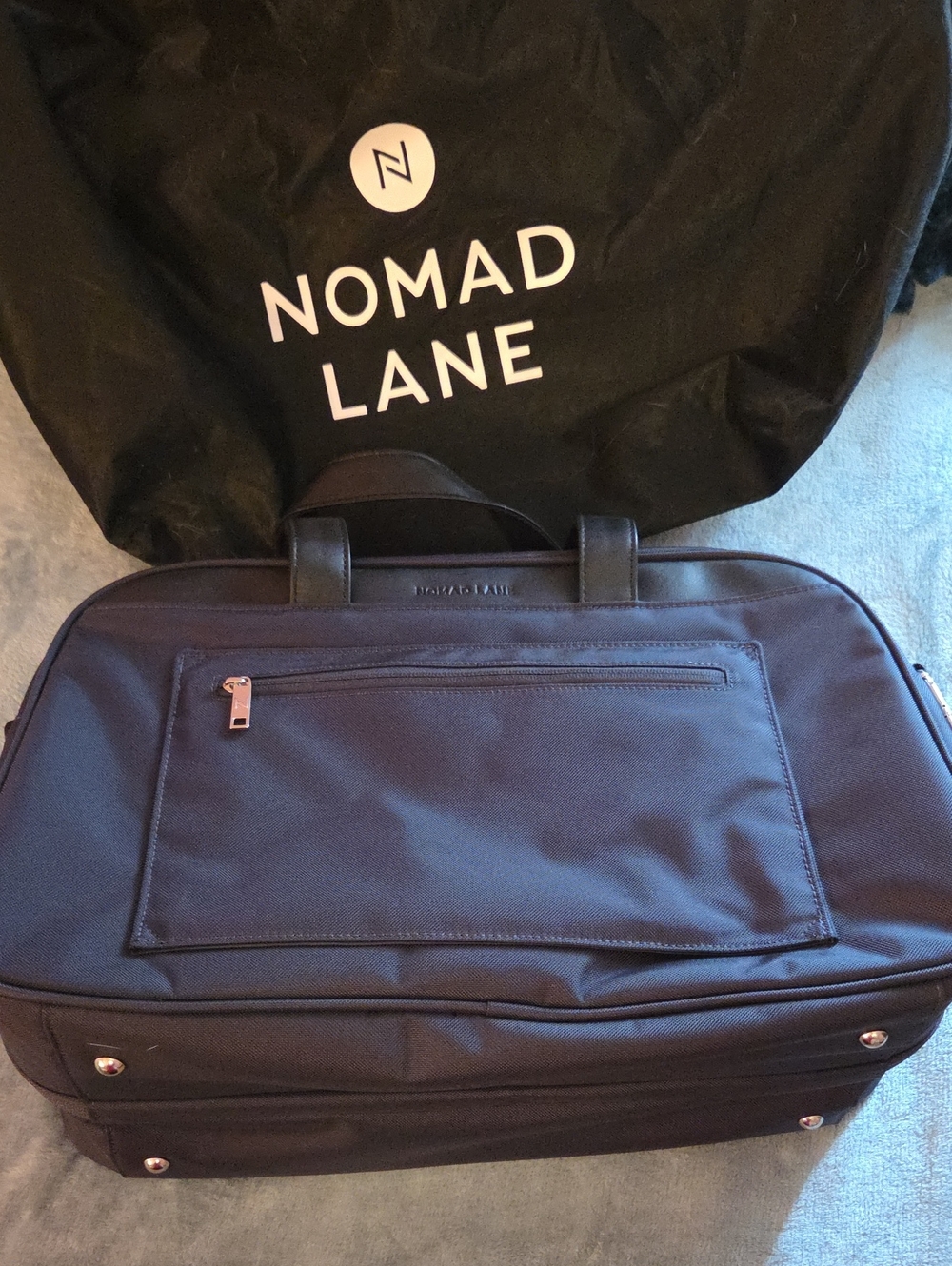 Nomad Lane Men's Black Laptop Briefcase - Sleek Travel Carry